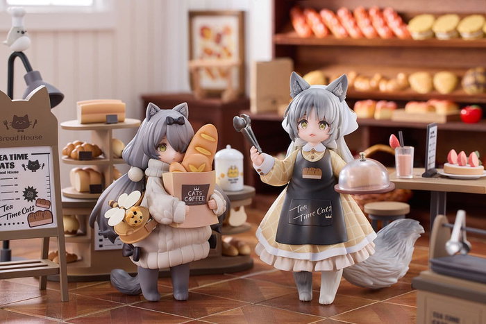 Decorated Life Collection Estatua PVC Tea Time Cats - Cat Town Bakery Staff & Customer Set 12 cm Decorated Life Collection Estatua PVC Tea Time Cats - Cat Town Bakery Staff & Customer Set 12 cm