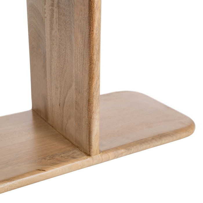 Estantería Natural Madera de Mango Salón 124 X 28 X 200 cm Estantería Natural Madera de Mango Salón 124 X 28 X 200 cm