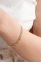 Heliophilia Silver NRZ999110 Pulsera de Plata de Ley 925 con Circón y Baño de Oro, Elegante y Atemporal para Mujer