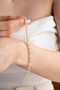 Heliophilia Silver NRZ999110 Pulsera de Plata de Ley 925 con Circón y Baño de Oro, Elegante y Atemporal para Mujer