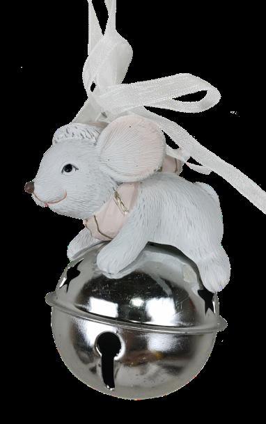 DKD Home Decor Figura Navidad Ratón Resina Surtido Aleatorio 4.5 x 9 x 7 cm (6 Unidades)