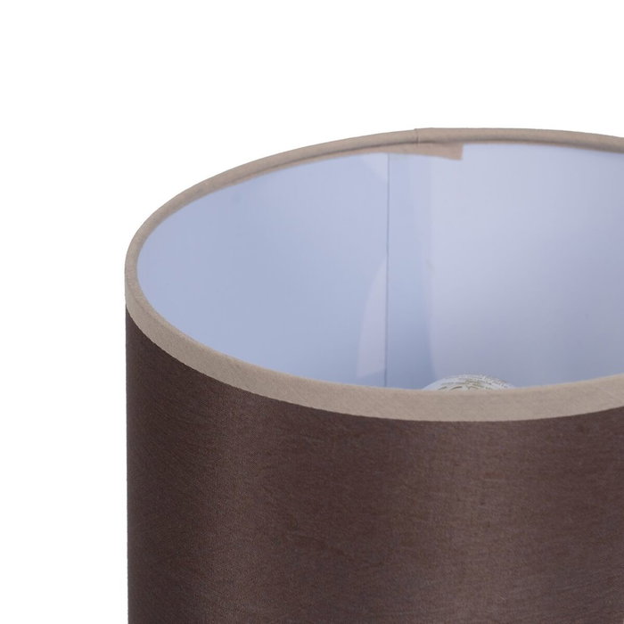 Ixia Lámpara de Mesa Marrón de Cerámica y Tejido