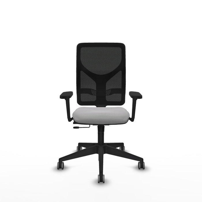 PIQUERAS Y CRESPO Silla de oficina Motilla con Mecanismo Sincro/Traslack Gris claro y Negro