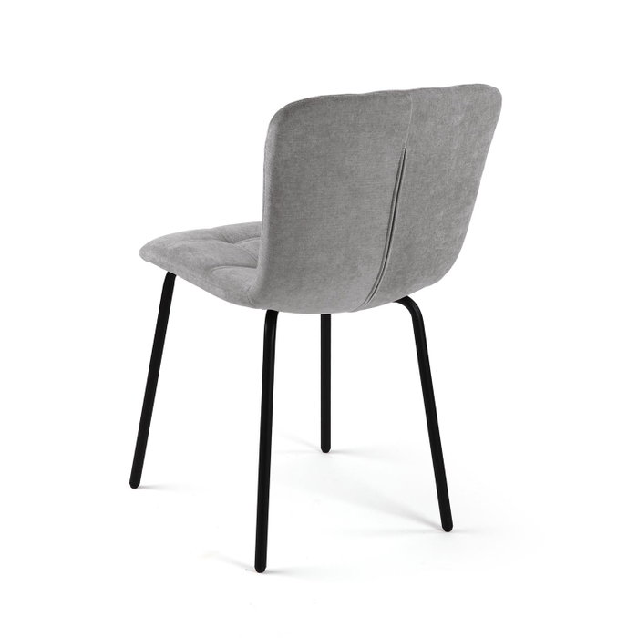 Versa Silla Tapizada Gris Claro 78x53 cm (4 Unidades)