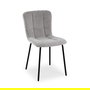 Versa Silla Tapizada Gris Claro 78x53 cm (4 Unidades)