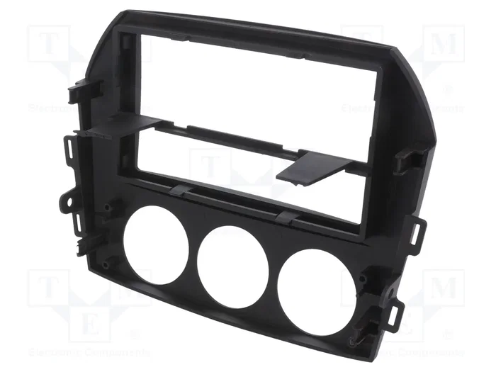 ACV Bastidor de montaje de radio para Mazda MX-5 Miata (NC) 2005-2008, 2 DIN, Negro