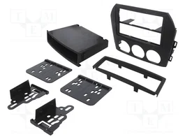 ACV Bastidor de montaje de radio para Mazda MX-5 Miata (NC) 2005-2008, 2 DIN, Negro