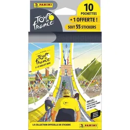 Panini Blíster Tour de France 2025 PAN8051708026627 - 10 fundas + 1 gratis - 55 pegatinas