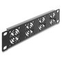 DeLOCK 67430 Tapa trasera para rack de 1U con 4 ventiladores de 40 x 40 mm, Gris Oscuro