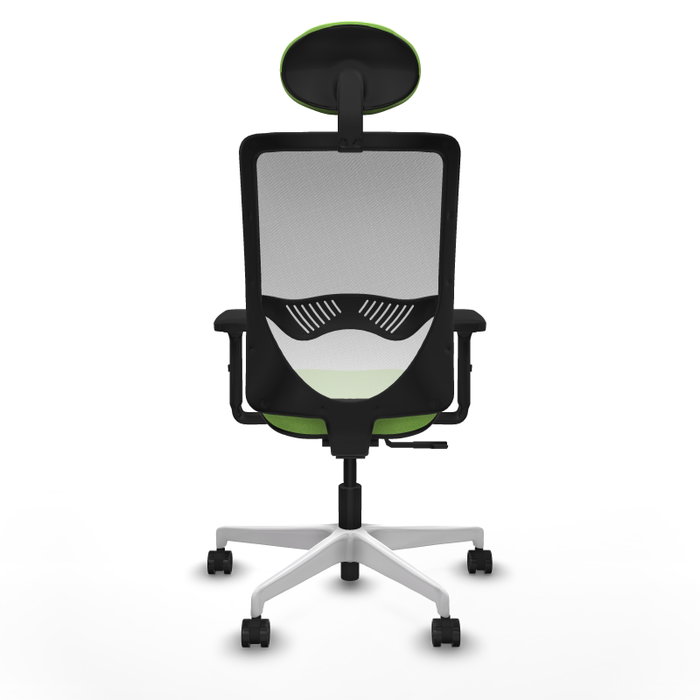 PIQUERAS Y CRESPO Silla de oficina Zulema con mecanismo Sincro, Tela Pistacho y Malla Blanco PIQUERAS Y CRESPO Silla de oficina Zulema con mecanismo Sincro, Tela Pistacho y Malla Blanco