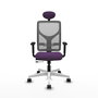 PIQUERAS Y CRESPO Silla de oficina Motilla con mecanismo Sincro/Traslack Morado y Gris