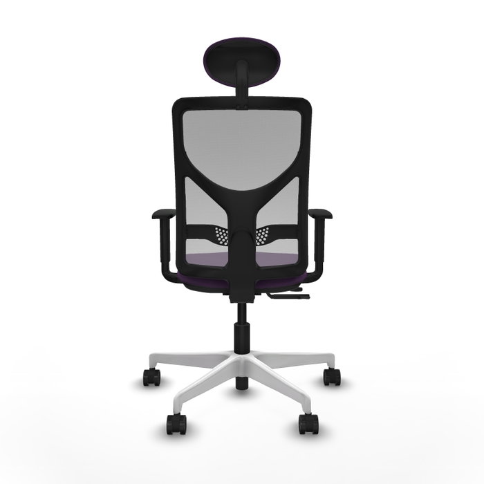 PIQUERAS Y CRESPO Silla de oficina Motilla con mecanismo Sincro/Traslack Morado y Gris