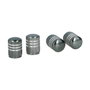 Lifetime Set de 4 tapones para rueda de coche gris plomo