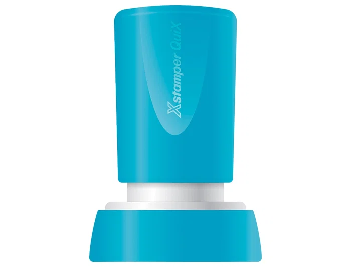 X'stamper Sello Quix Personalizable Redondo Color Rojo Diámetro 20 mm Q-34