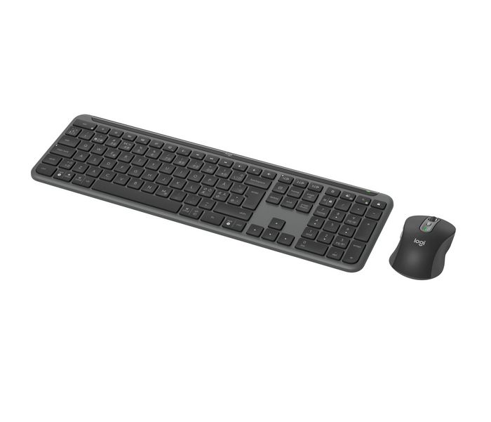 Logitech Combo Teclado y Ratón Inalámbricos Signature Slim MK950 - Teclado Silencioso Completo, Mouse M750 con SmartWheel, Bluetooth Multiplataforma y Logi Bolt, Diseño Sostenible Logitech Combo Teclado y Ratón Inalámbricos Signature Slim MK950 - Teclado Silencioso Completo, Mouse M750 con SmartWheel, Bluetooth Multiplataforma y Logi Bolt, Diseño Sostenible