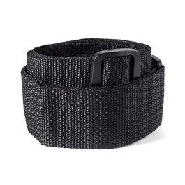 DUNLOP Correa Poly Black con extremos de piel auténtica