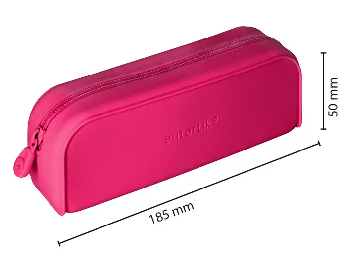 Antartik Estuche portatodo Prisma silicona soft rosa fucsia