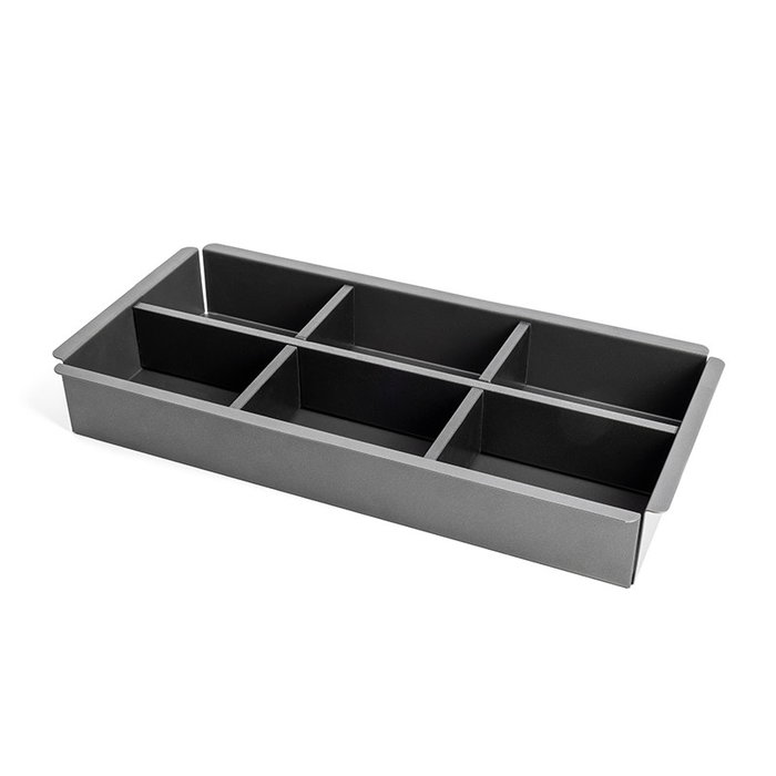 HERRAJES ALK Cesta Metal para Bastidor Óptima 200x56.5x410 mm Grafito HERRAJES ALK Cesta Metal para Bastidor Óptima 200x56.5x410 mm Grafito