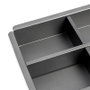 HERRAJES ALK Cesta Metal para Bastidor Óptima 200x56.5x410 mm Grafito