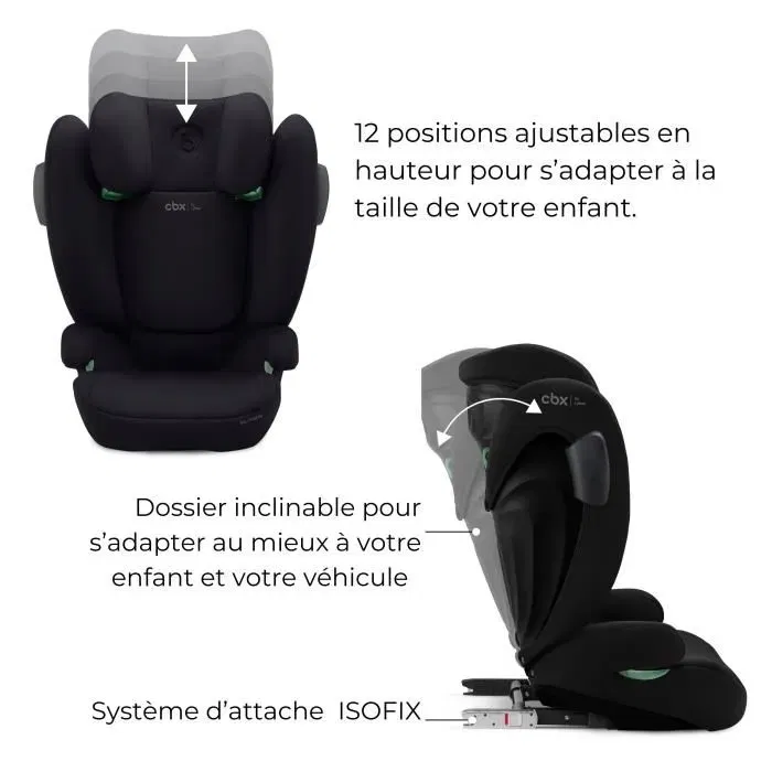 Cbx By Cybex Silla de coche SOLUTION B3 I-FIX Grupo 2/3 3 a 12 años Negro | CYB1692751984062