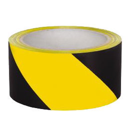 GEKO Cinta de Señalización Rollo 7 cm x 200 m Amarillo/Negro