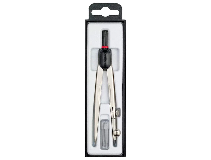 Rotring Compás Compact Universal con Ajuste Rápido, Radio 13 cm, Circunferencia 32 cm, Dimensiones 10x170x45 mm