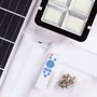 HO Farola LED Solar 400W con Control Remoto y Dimable, Blanco Frío (6000°K), [HO-FAR-SOL-400W-CW]