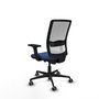 PIQUERAS Y CRESPO Silla de oficina Haches Azul marino y Blanco