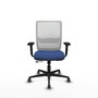 PIQUERAS Y CRESPO Silla de oficina Haches Azul marino y Blanco