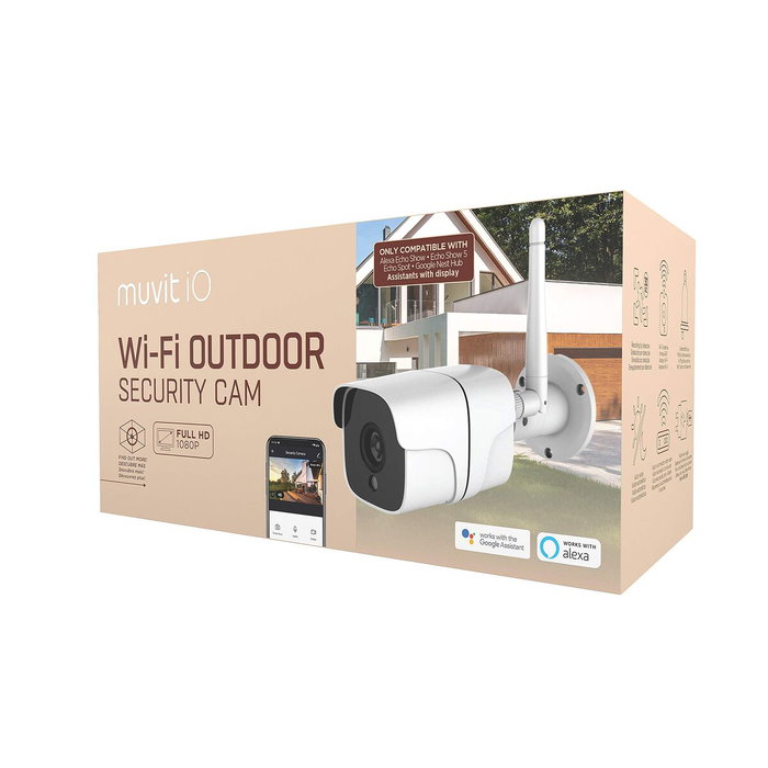 muvit iO cámara de seguridad WiFi full HD 1080P Exterior muvit iO cámara de seguridad WiFi full HD 1080P Exterior
