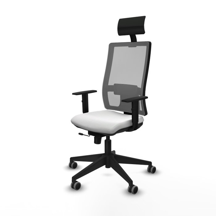 PIQUERAS Y CRESPO Silla de oficina Horna Sincro/Traslack Blanco y Gris