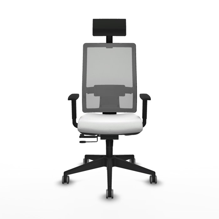 PIQUERAS Y CRESPO Silla de oficina Horna Sincro/Traslack Blanco y Gris