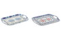 DKD Home Decor Bandeja de Melamina Atenas 36x26x2,5 cm Surtida