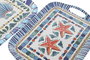 DKD Home Decor Bandeja de Melamina Atenas 36x26x2,5 cm Surtida
