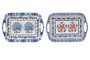 DKD Home Decor Bandeja de Melamina Atenas 36x26x2,5 cm Surtida