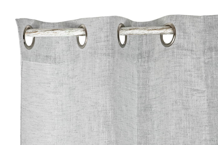 DKD Home Decor Cortina Basicos Verde Menta Poliester Metal 270 x 140 cm (2 Unidades)