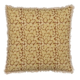 Ixia Cojín Beige-marrón 100% Algodón 50 x 50 cm (Pack de 2)