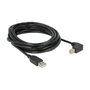 DeLOCK Cable USB 2.0 Tipo-A a Tipo-B angulado 5 m Negro
