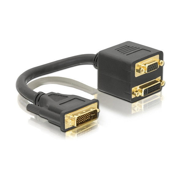 DeLOCK Adaptador DVI29 macho a DVI29 + VGA hembra DeLOCK Adaptador DVI29 macho a DVI29 + VGA hembra