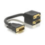 DeLOCK Adaptador DVI29 macho a DVI29 + VGA hembra con cable de 0,2 m