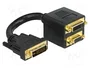 DeLOCK Adaptador DVI29 macho a DVI29 + VGA hembra con cable de 0,2 m