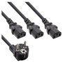 InLine Cable de alimentación 16653B con configuración en Y, 1,8 m