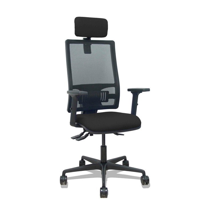 PIQUERAS Y CRESPO Silla Bormate con Mecanismo Asincro, Malla y Asiento Bali Negro PIQUERAS Y CRESPO Silla Bormate con Mecanismo Asincro, Malla y Asiento Bali Negro