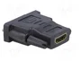 AKYGA Adaptador DVI-I (24+5) a HDMI, Negro