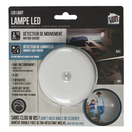 Lámpara 4 Leds Con Sensor Movimiento Pilas Blanco Frío 50 Lúmenes