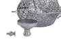 DKD Home Decor Lámpara de Techo Metal Plateada 28x28x140 cm