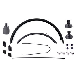 Haibike Juego de guardabarros 70 mm con tornillos y separadores para bicicleta 2025