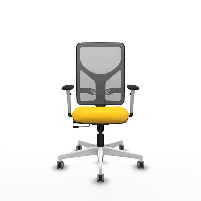 PIQUERAS Y CRESPO Silla de oficina Motilla con mecanismo Sincro/Traslack, Amarillo y Gris PIQUERAS Y CRESPO Silla de oficina Motilla con mecanismo Sincro/Traslack, Amarillo y Gris