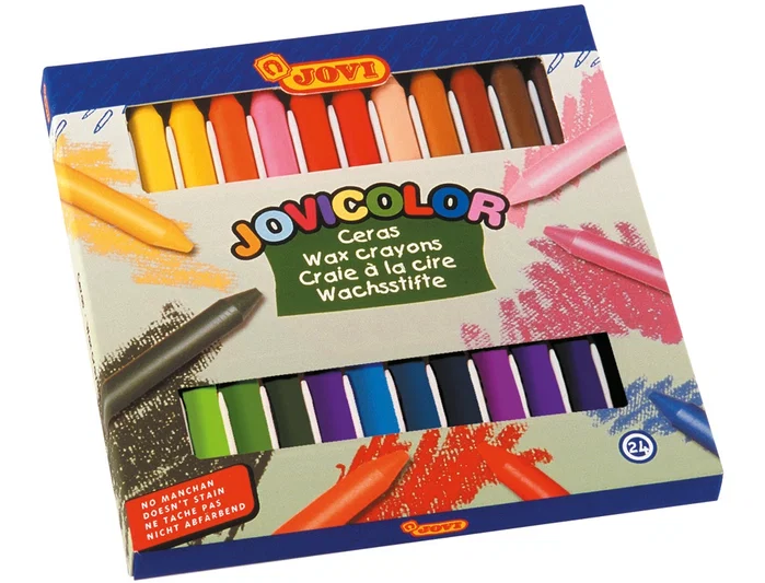 Jovi Jovicolor Ceras de Colores Surtidos, 24 unidades