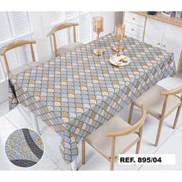 Gol Rollo mantel Circle gold PVC 1,40 x 20 m